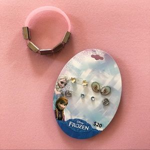 Disney Frozen Bracelet and Earrings Bundle